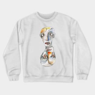 Self Contemplation - Watercolor - Wildemar Doomgriever Crewneck Sweatshirt